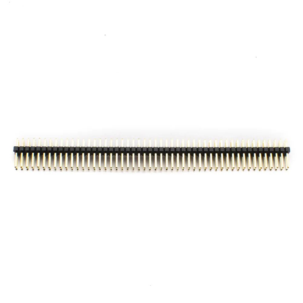 1.27mm 2x40 Pin Straight Male Double Row Brass Header Strip