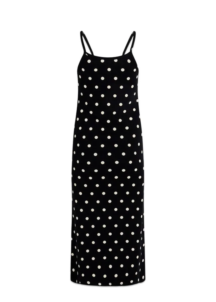 1x1 Organic Delkissa Dress - Black/Whitecap Gray