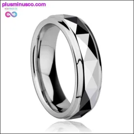 6mm Tungsten Carbide Step Wedding Band Ring With