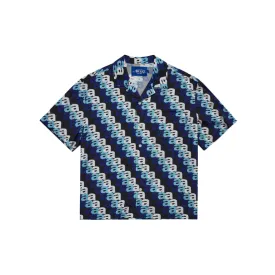 A Print Camp Shirt (Blue Multi)