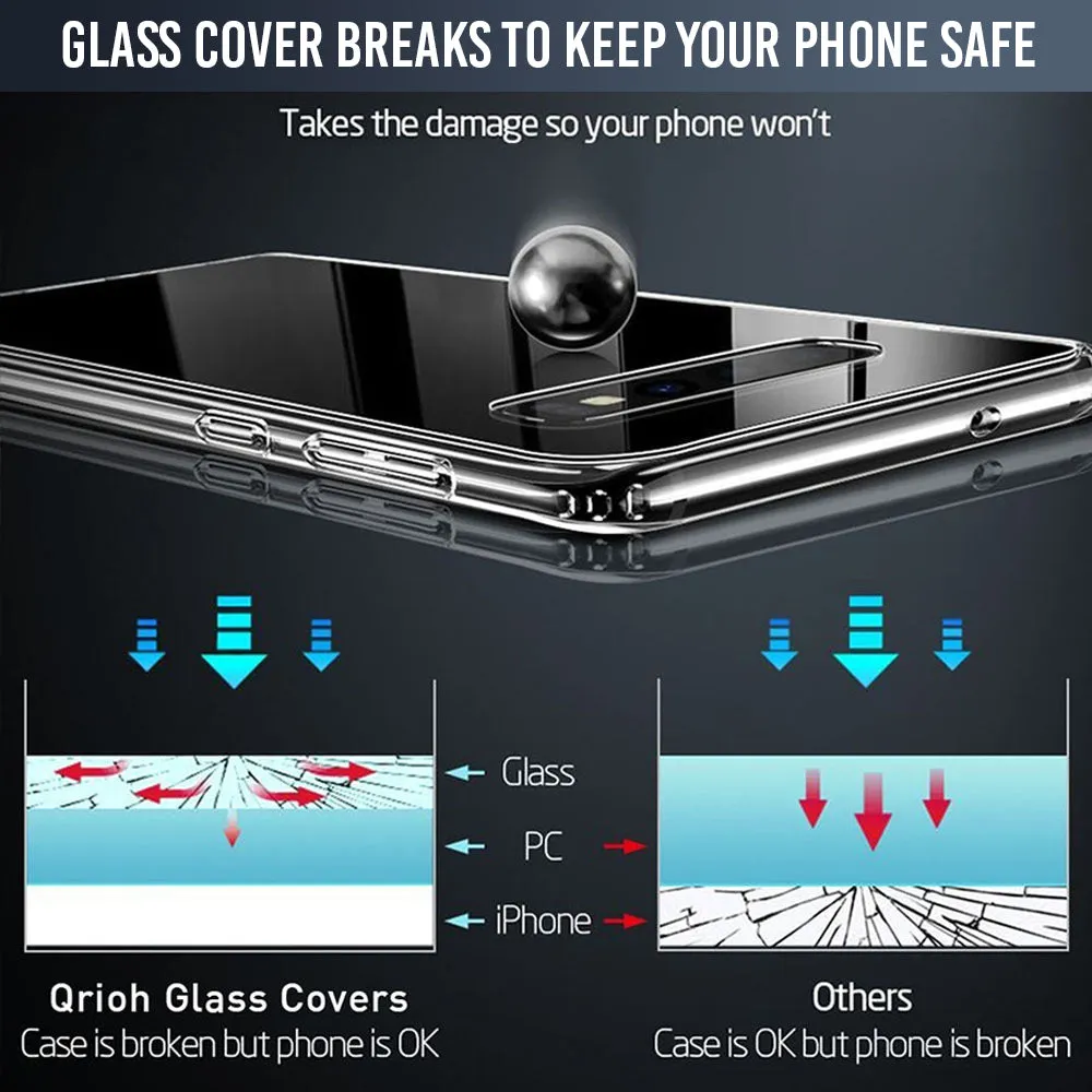 Abstract Arrow Pattern Glass Case For Oppo F19 Pro