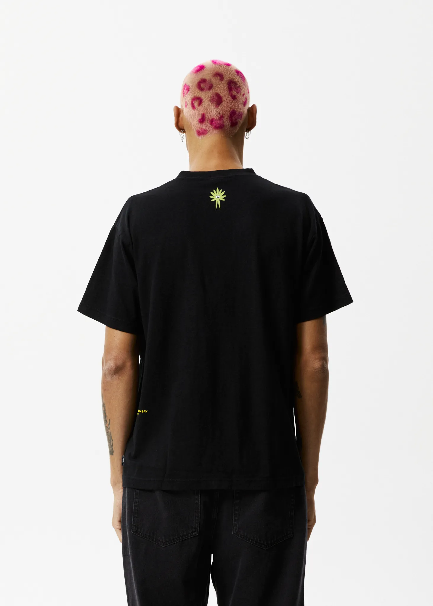 AFENDS Mens Programmed - Boxy Graphic Logo T-Shirt - Black