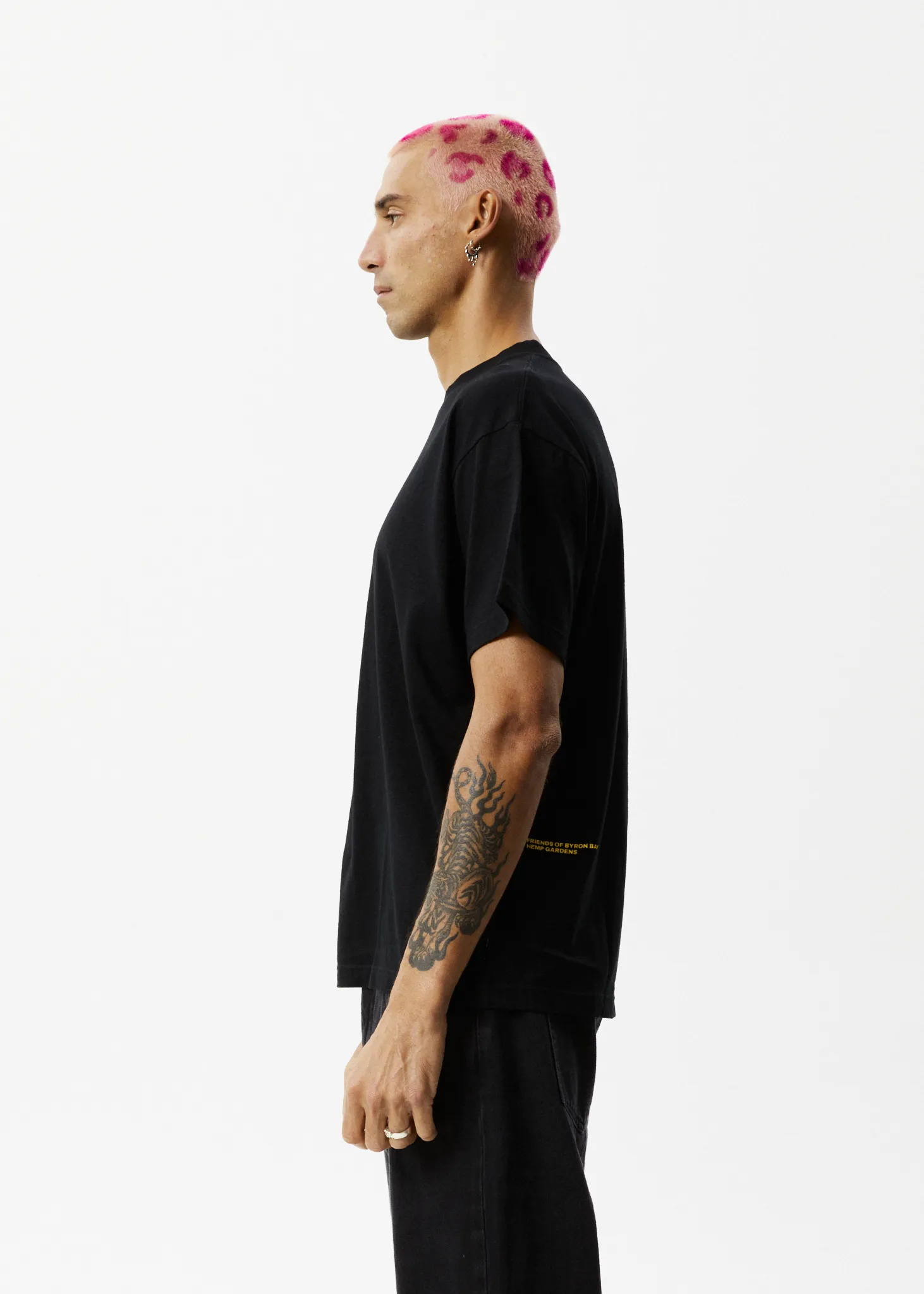 AFENDS Mens Programmed - Boxy Graphic Logo T-Shirt - Black