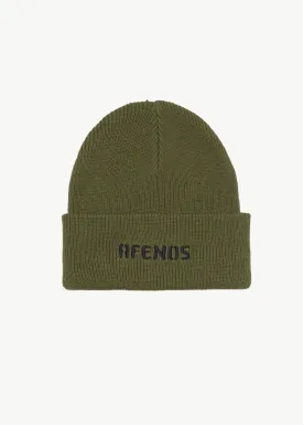 AFENDS Mens Questions - Beanie - Military