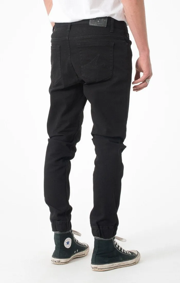 Afends Mens RECLAIM - BLACK ACID - denim pant