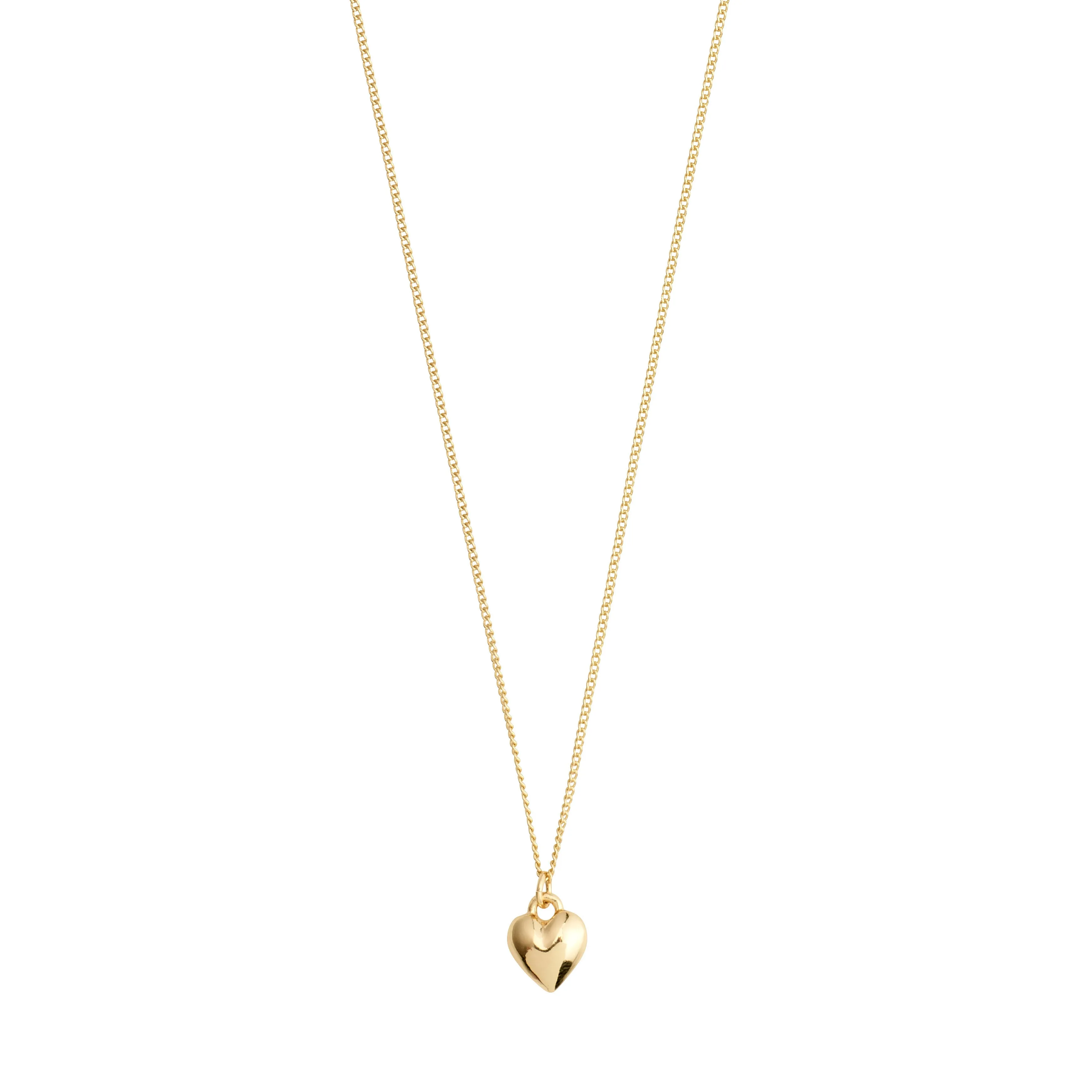 AFRODITTE recycled heart necklace gold-plated