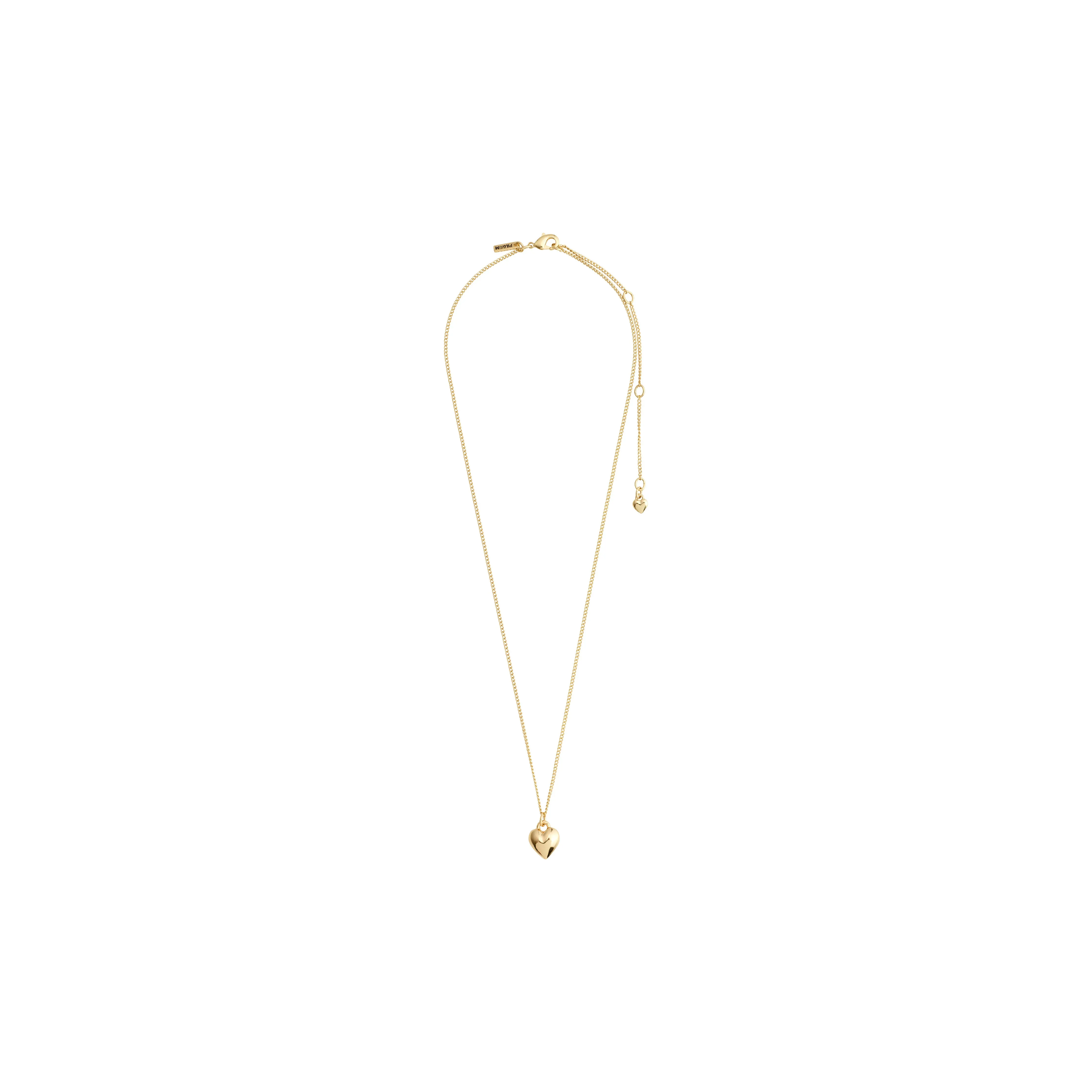 AFRODITTE recycled heart necklace gold-plated
