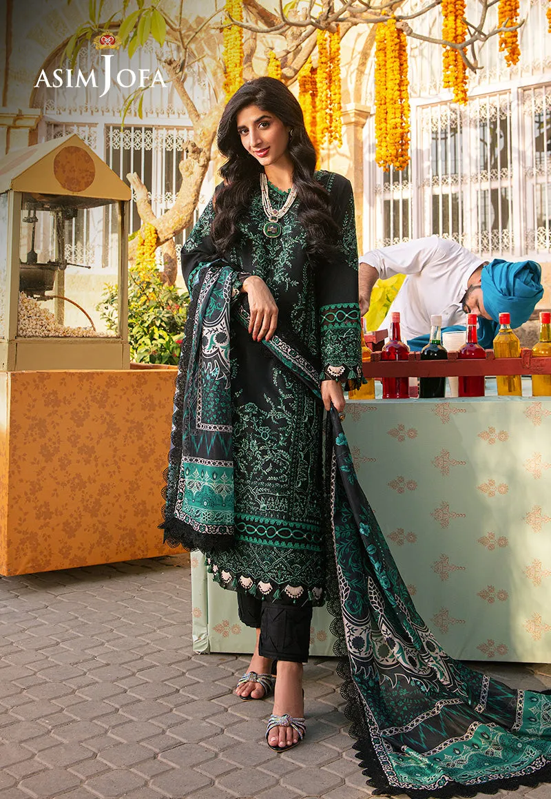AJAR-32 EMBROIDERED JACQUARD 3 PCS