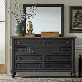 Americana Farmhouse 615-BR-ODM Opt Dresser & Mirror