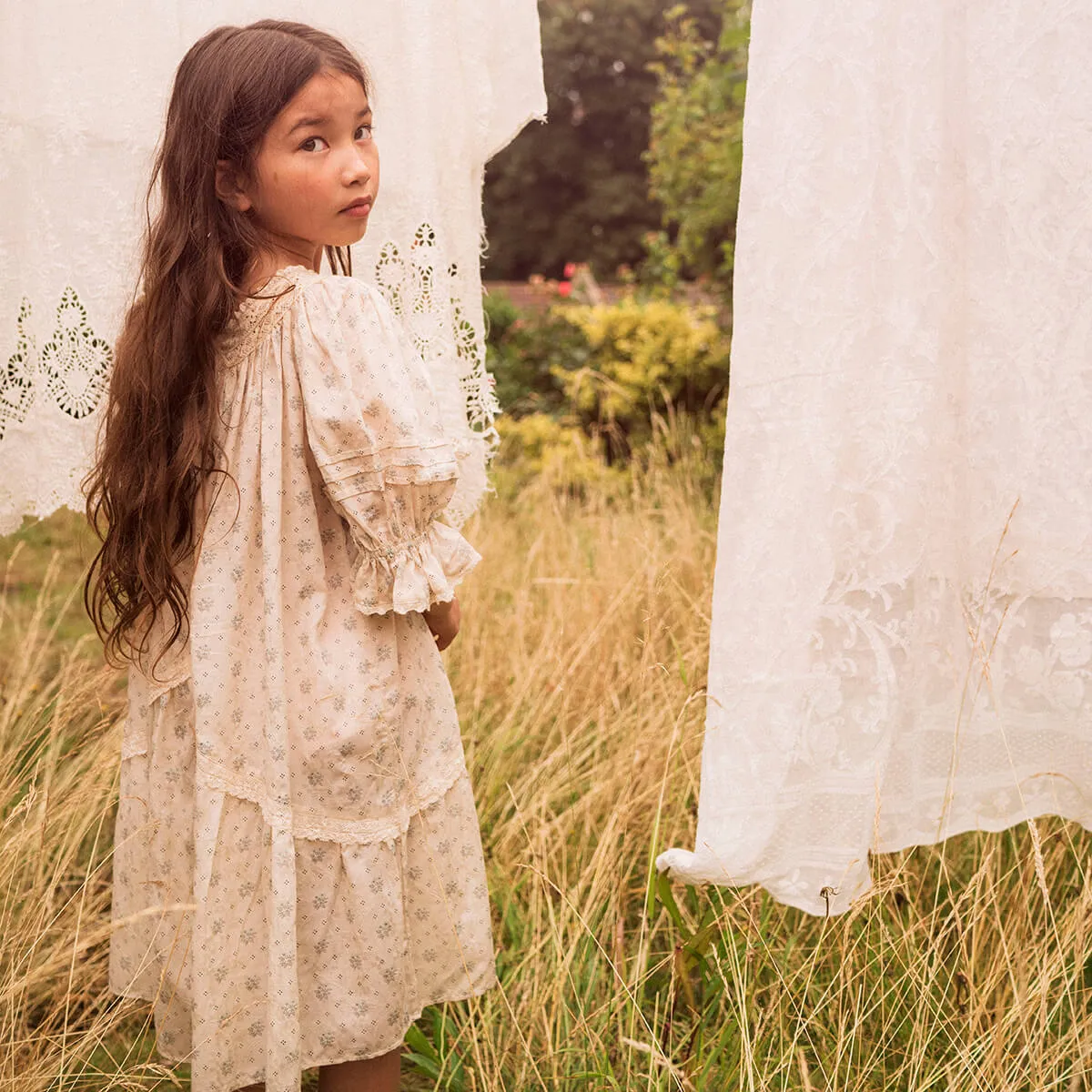 Anais Dress in Cornflower by Faune