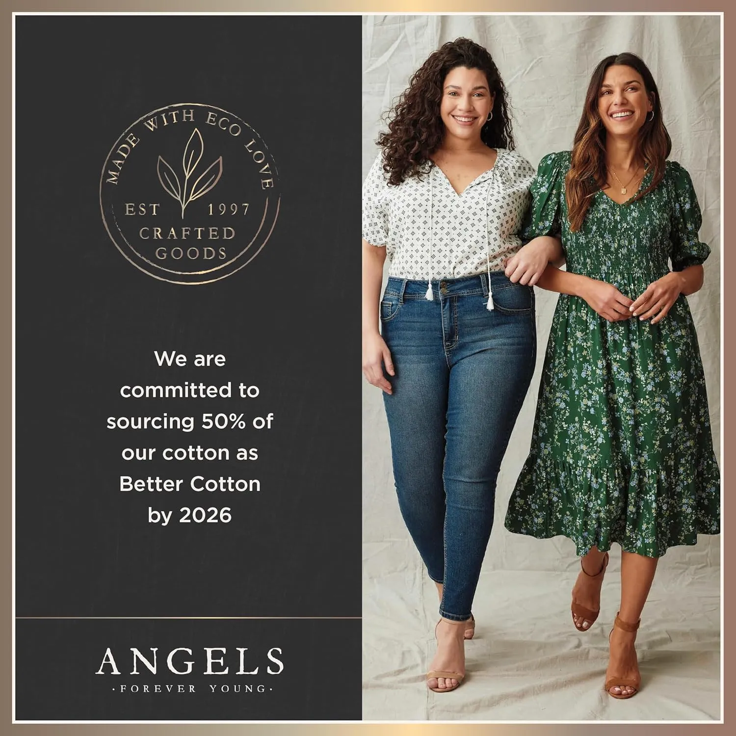 Angels Forever Young Women's Forever Deep Roll Cuff Ankle High-Rise Jeans