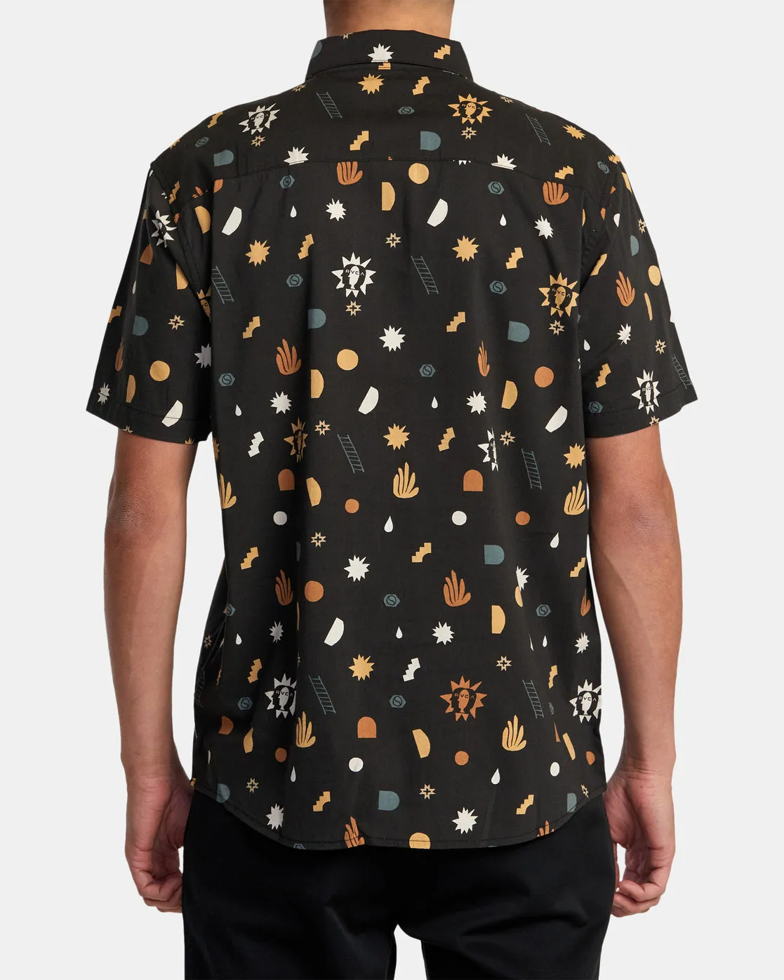 Anytime Short Sleeve Woven Shirt - Pirate Black