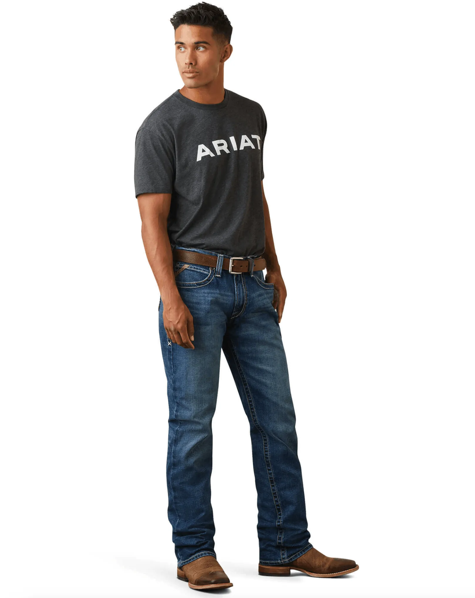 Ariat Mens M4 Relaxed Fit Ranger Straight Leg Jeans, Style 10043191