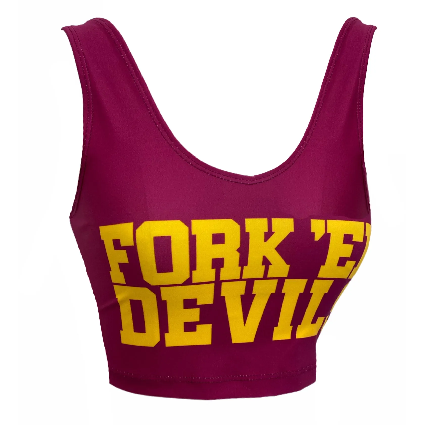 Arizona State ASU Fork 'Em Crop Tank Top