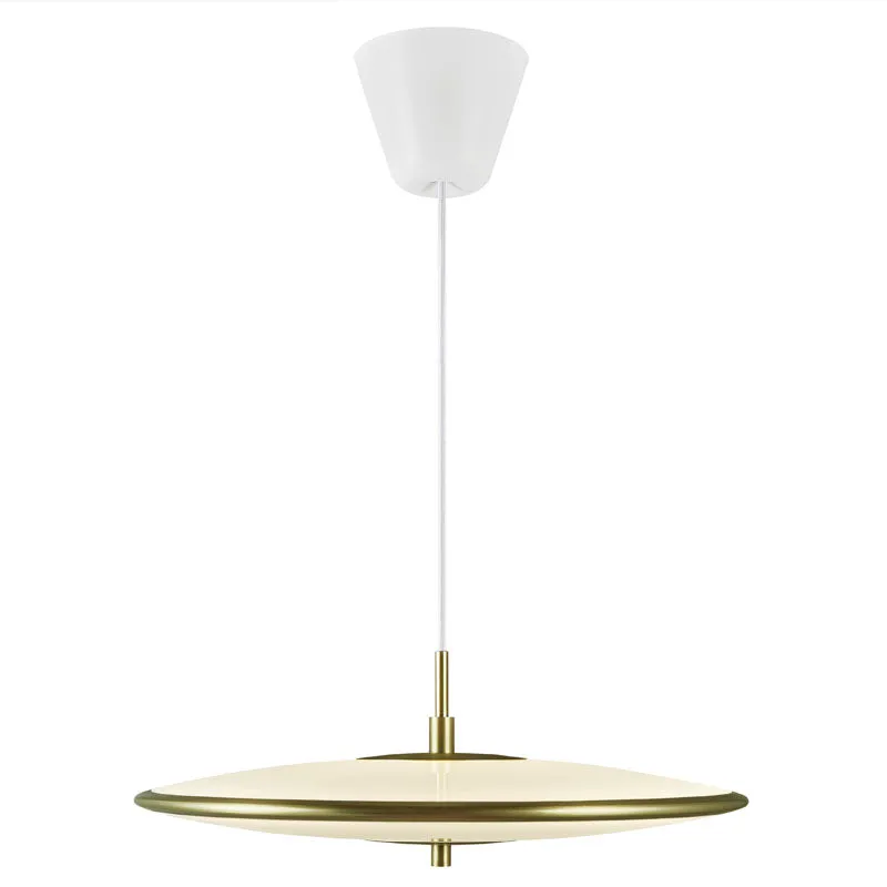 Art Deco Brushed Brass Pendant Light