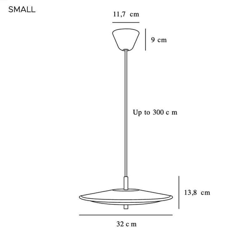 Art Deco Brushed Brass Pendant Light