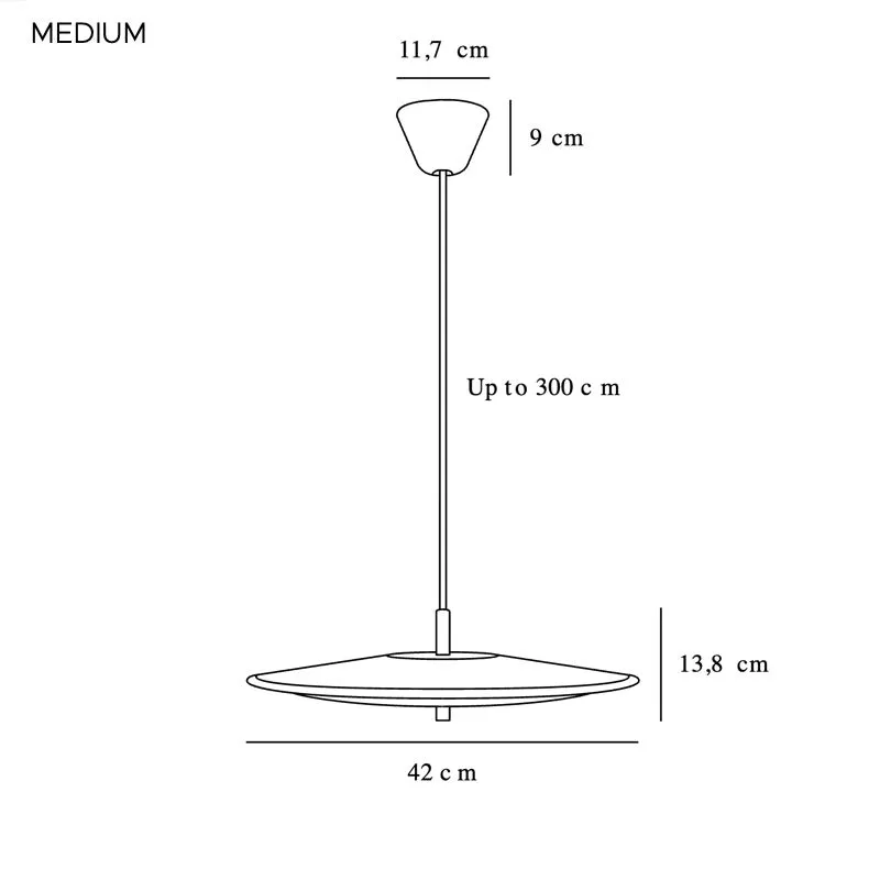 Art Deco Brushed Brass Pendant Light