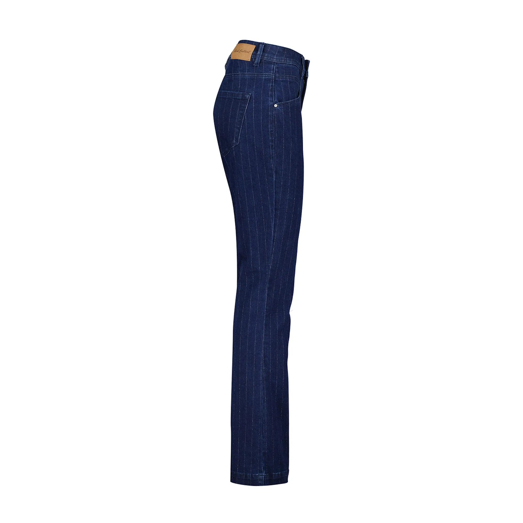 Babette Pinstripe Jeans - Dark Blue
