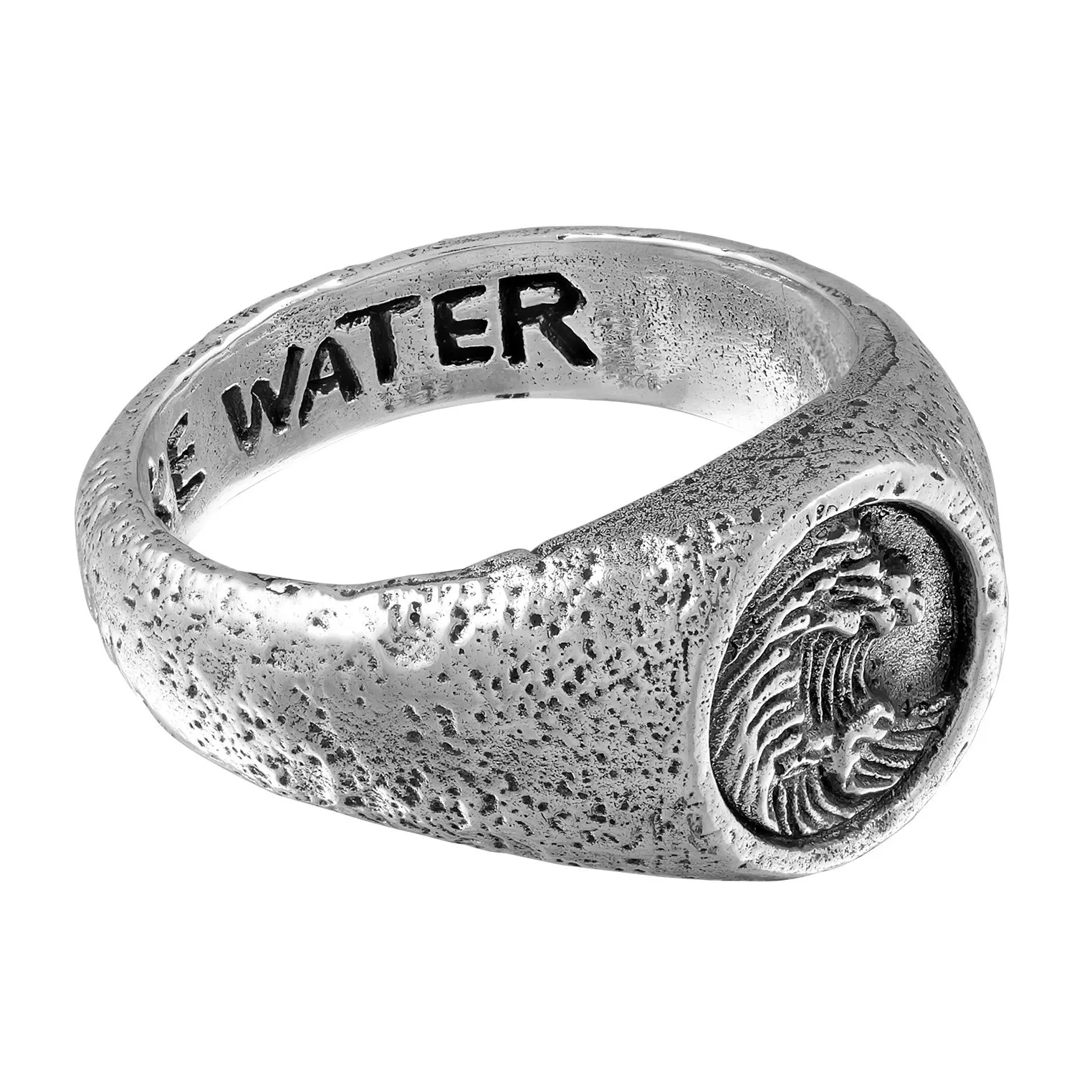 Be like Water Wellen Siegelring