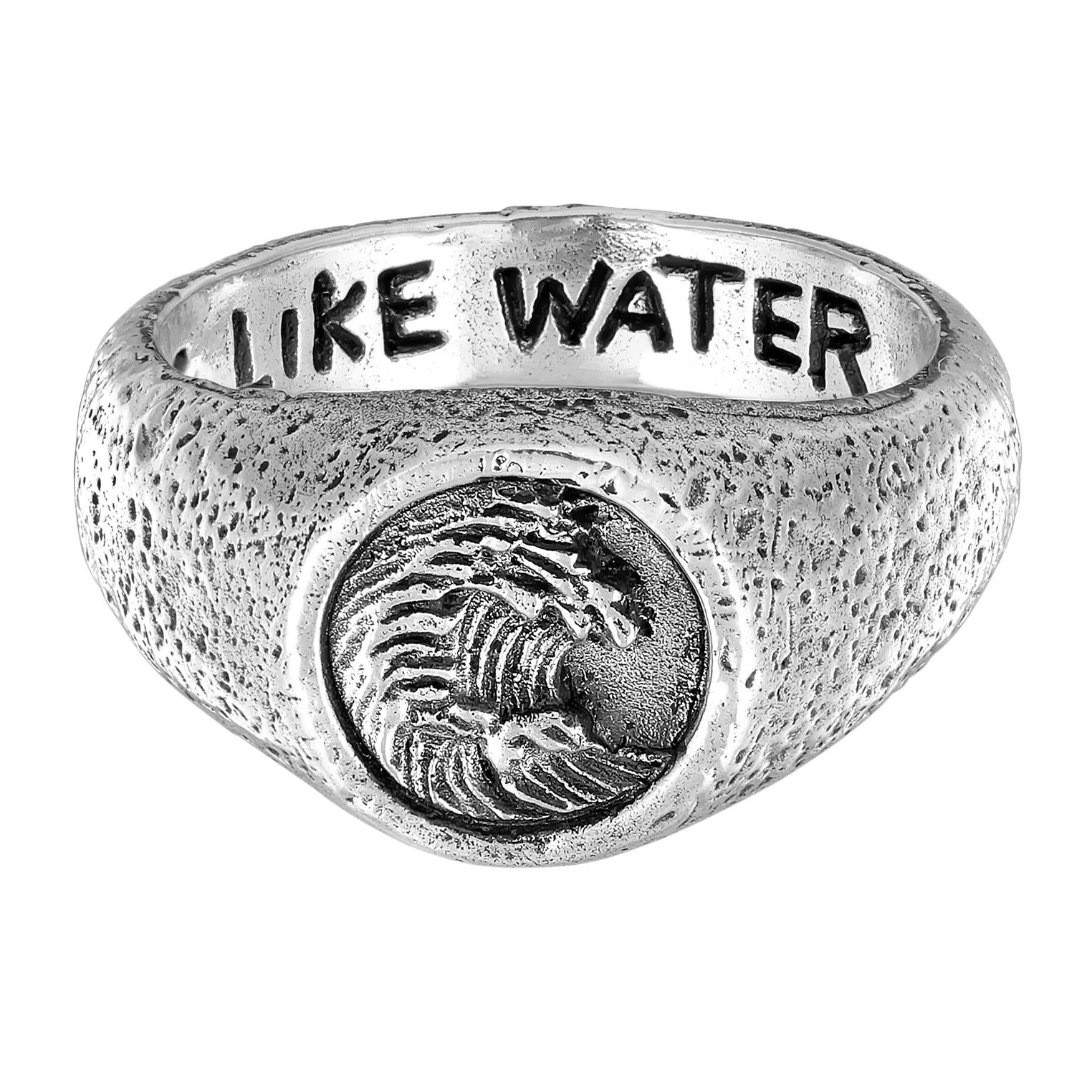 Be like Water Wellen Siegelring