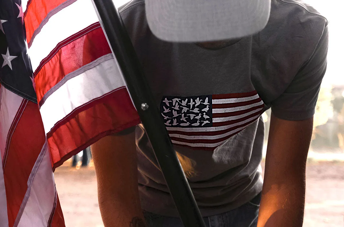 Birds of A Feather Vintage Flag T