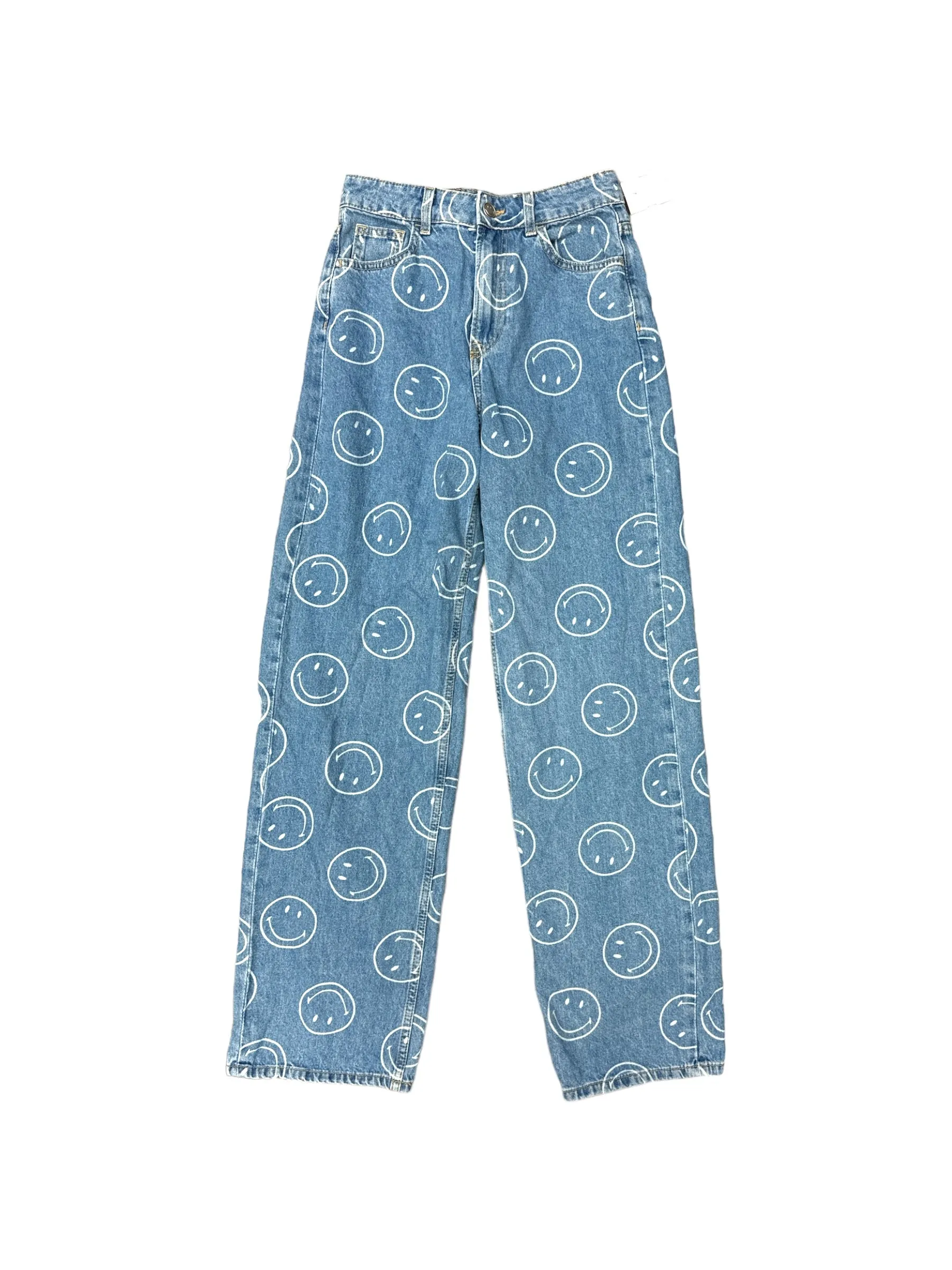 Blue Denim Jeans Straight H&m, Size 0