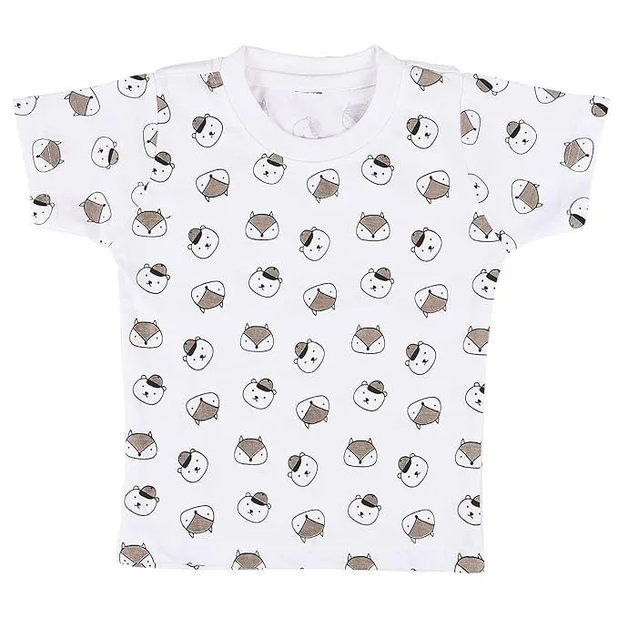 Boys Conversational Printed Dungaree Set