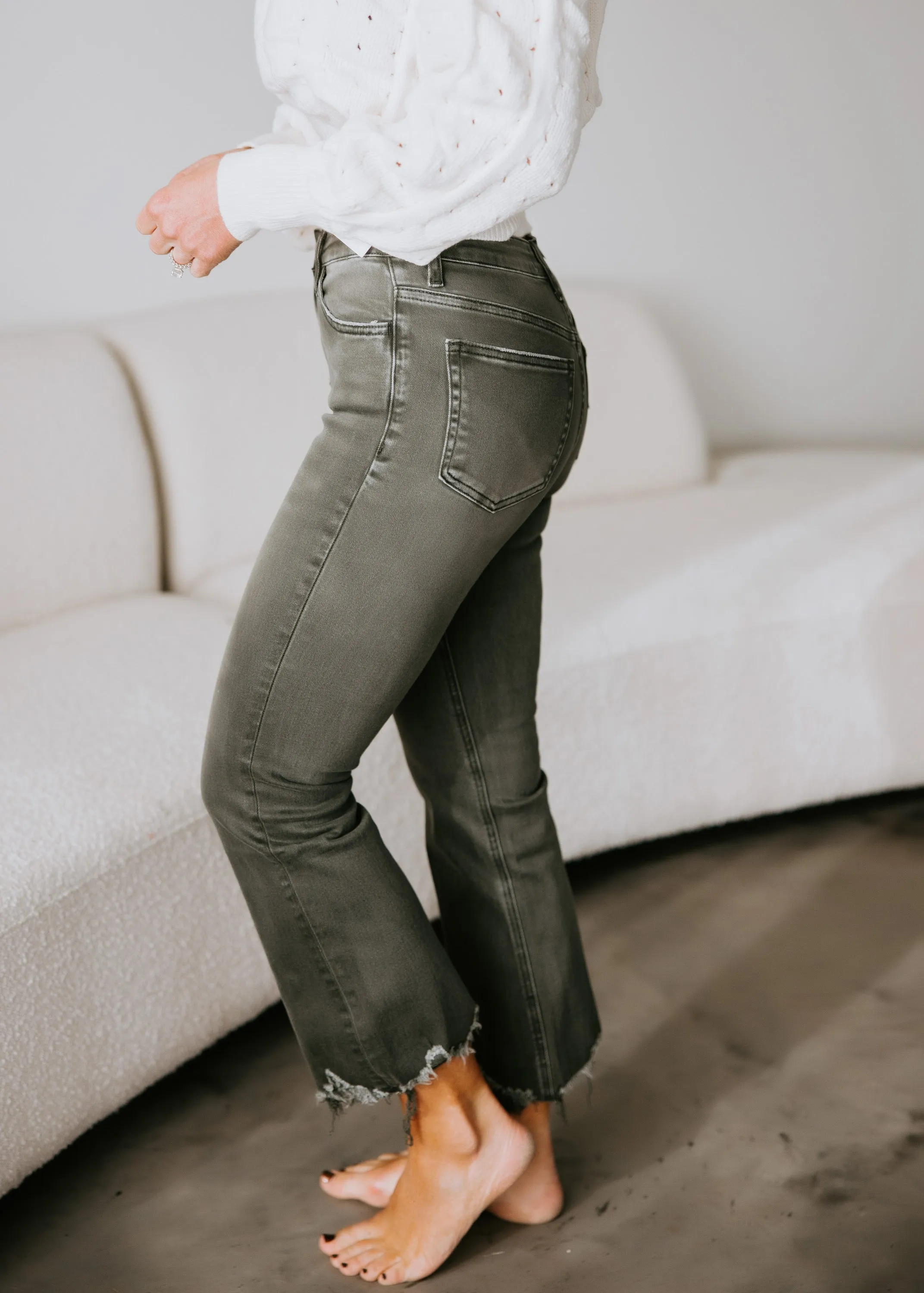Braeden Crop Flare Jean