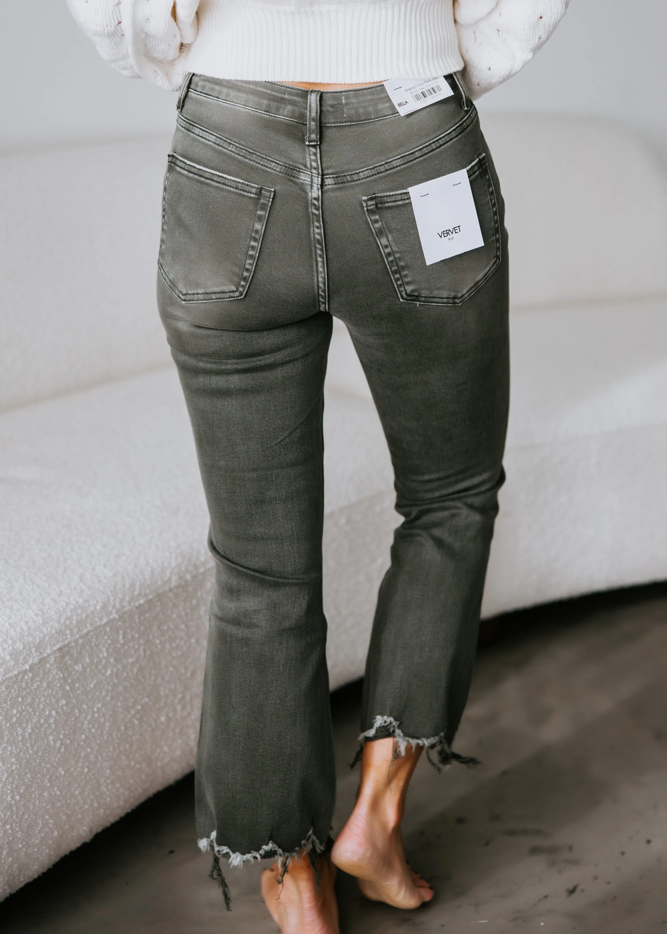 Braeden Crop Flare Jean
