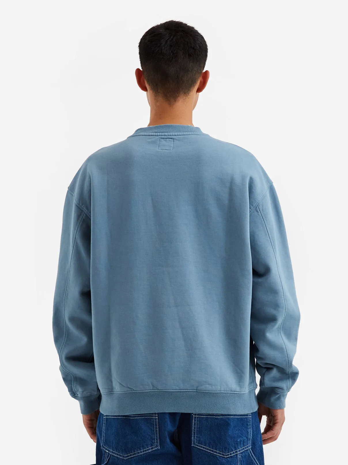 Brain Dead Computer Eyes Crewneck Sweatshirt - Light Blue