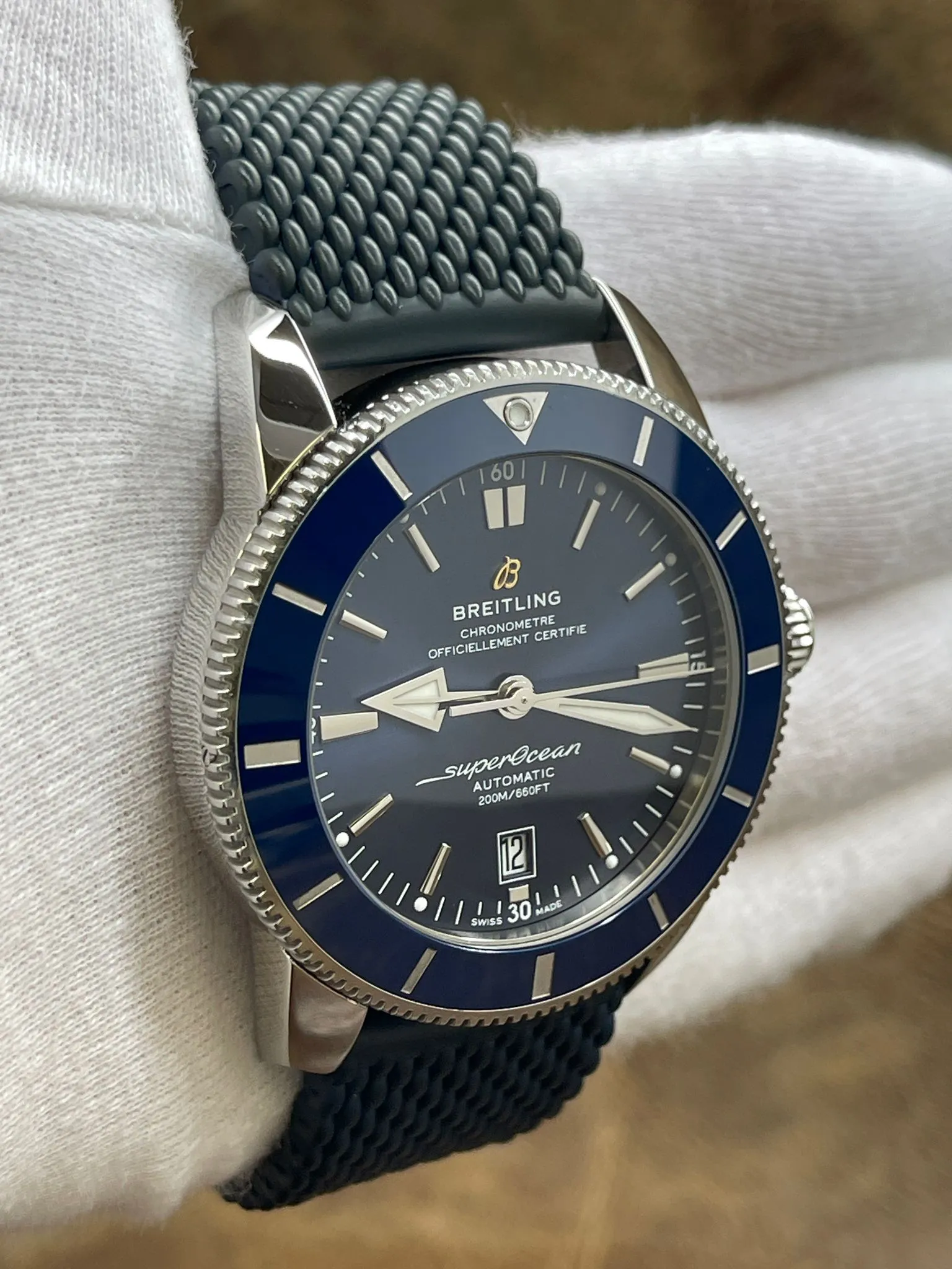 Breitling Superocean Heritage II  AB2020 Blue Dial Automatic Men's Watch