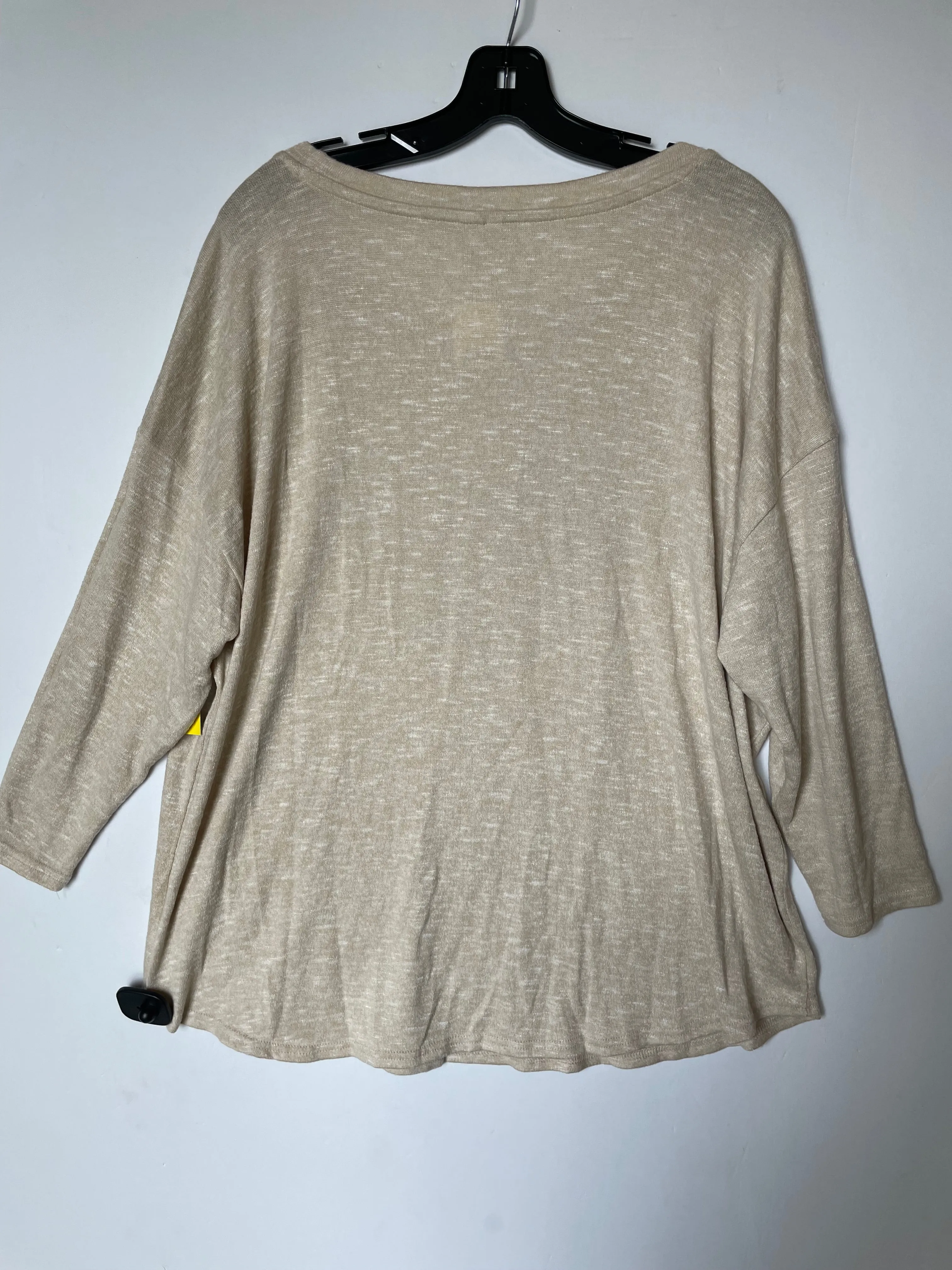 Brown Top Long Sleeve Cato, Size Xl