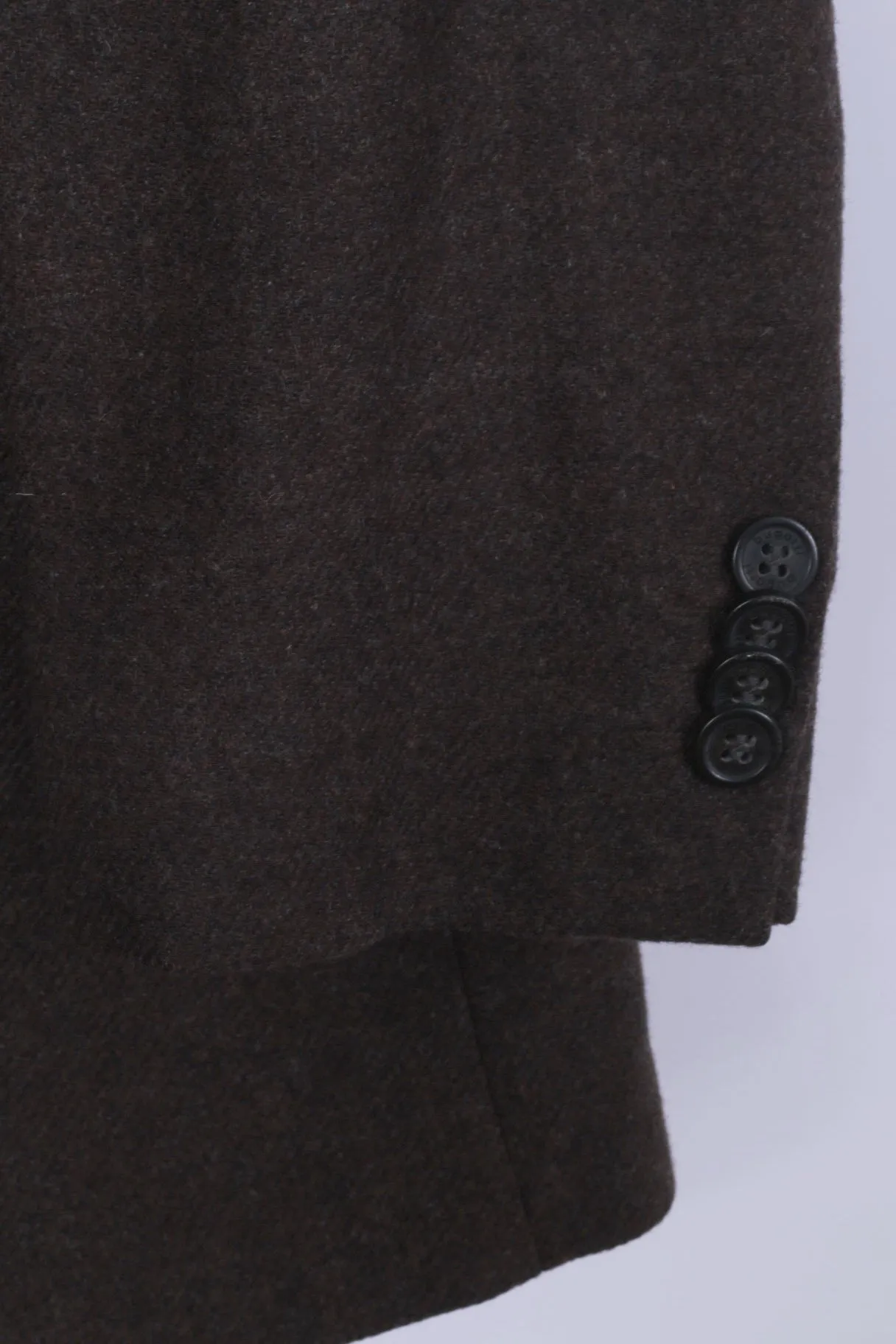 Bugatti Men 52 42 Blazer Brown 100% Wool Single Breasted Woolmark Classic Jacket