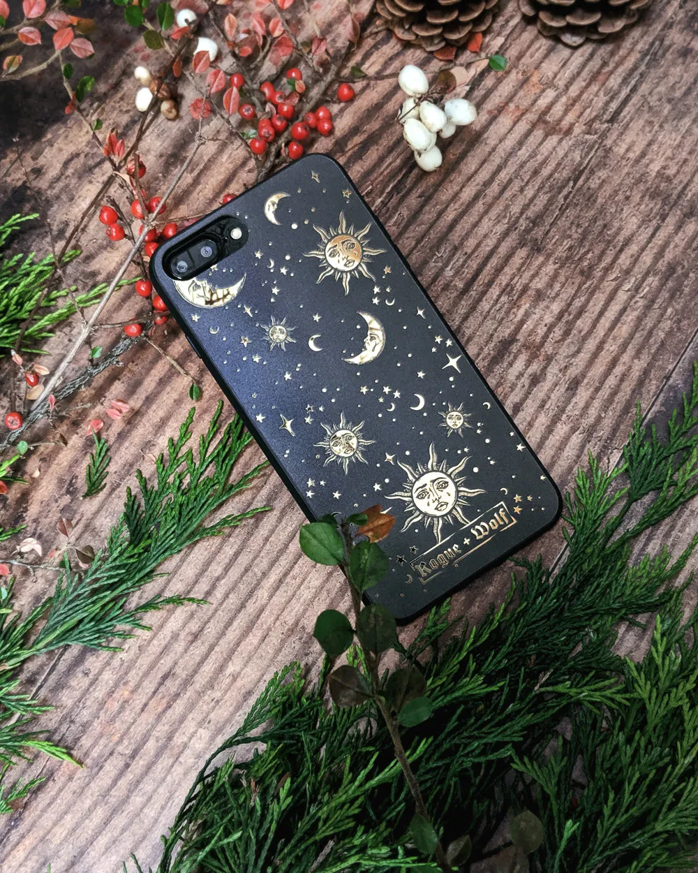 Celestial Phone Case - Mirror Gold Details