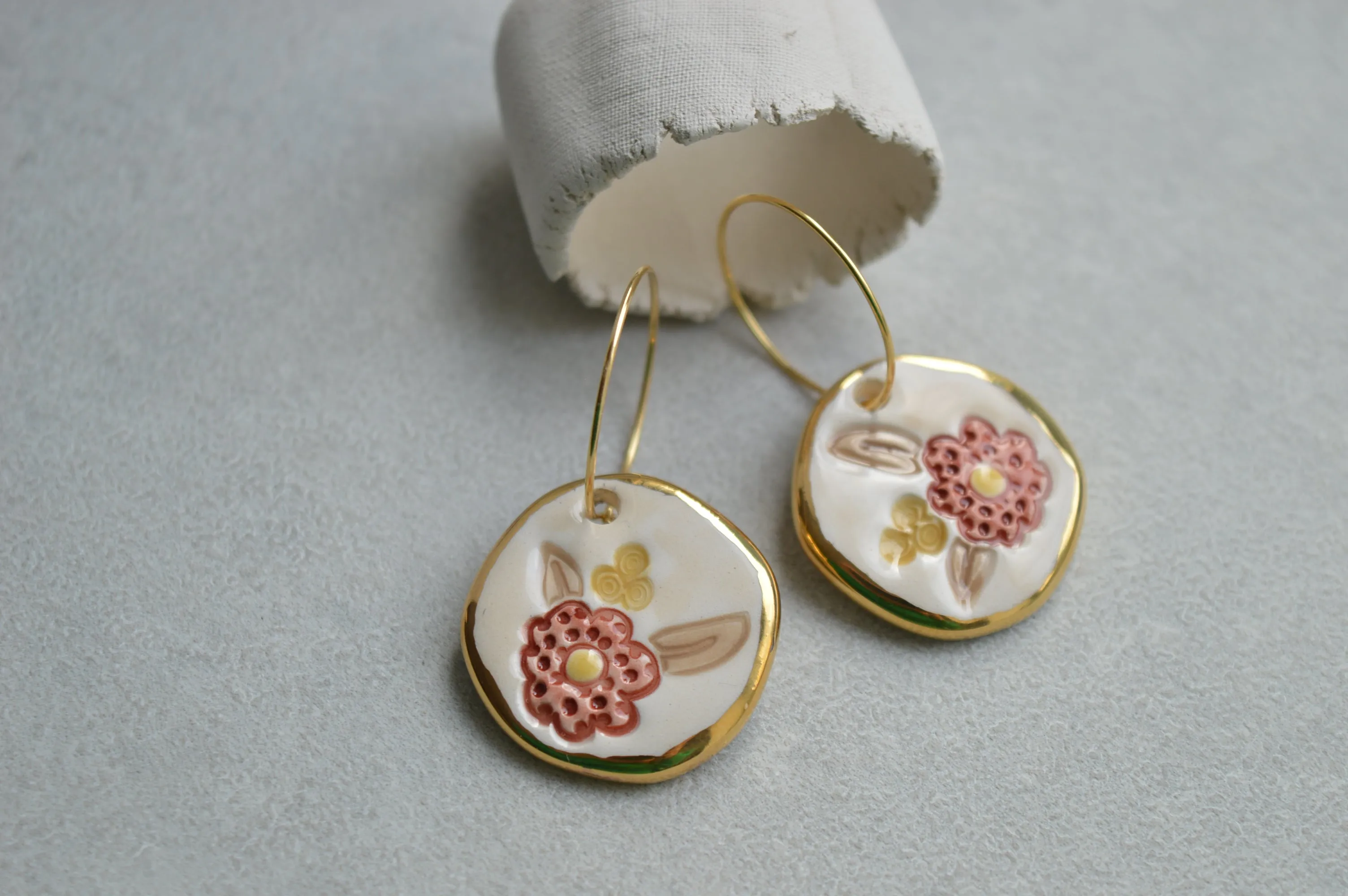 Ceramic earrings No. 4