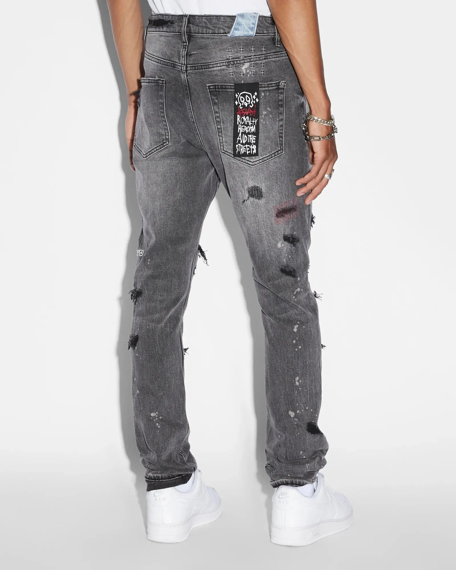 Chitch Trashed Devil Jeans (Ash) - KMJW23DJ003098
