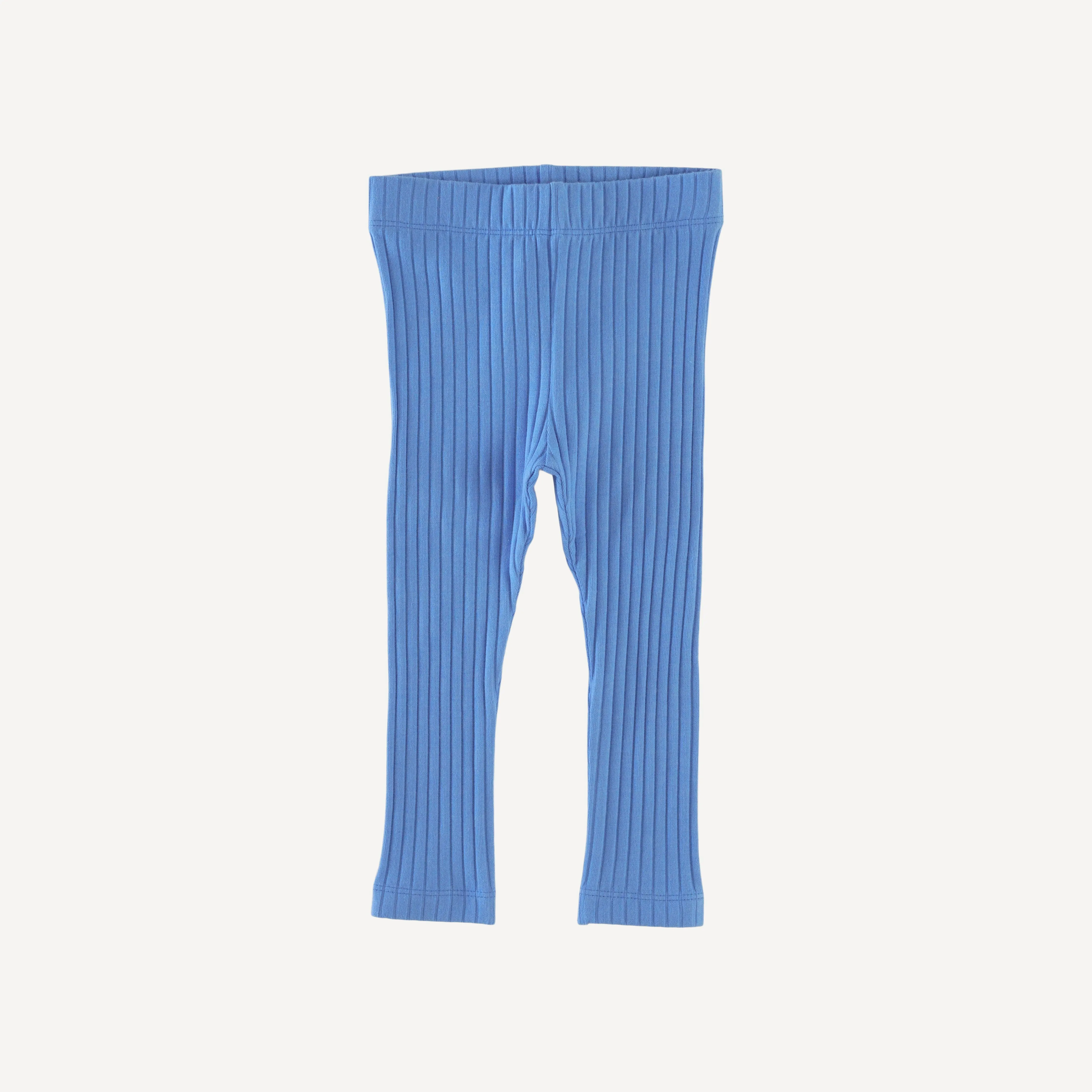 classic skinny legging | azure | organic cotton wide rib