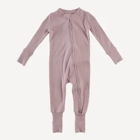 convertible zippy pjs | mauve taupe | modal skinny rib