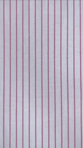COTTON POPLIN YARN DYED "NEW" STRIPE STRETCHED WOVEN - SHIRTING FABRIC<br><h6>14-WHITE/FUCSHI<br>061-CPOXS [NEW]</h6>