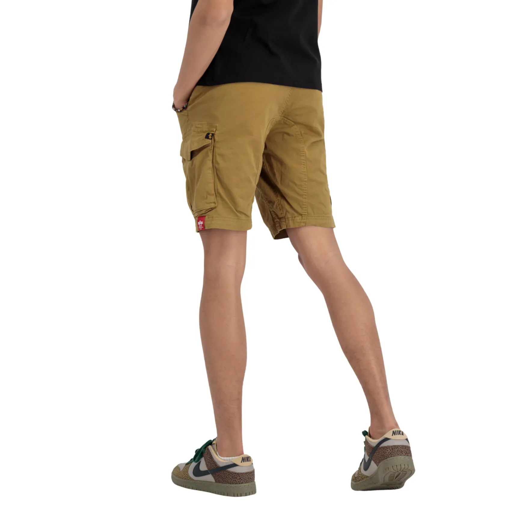 Cotton Twill Jogger Short - Khaki