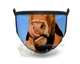 Cow Tongue Face Printed Mask