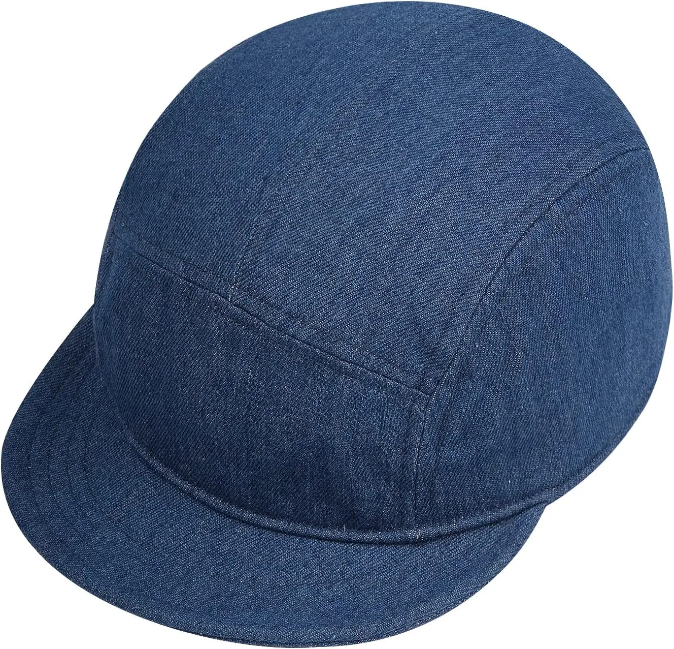 Croogo 5 Panel Baseball Cap Short Brim Caps Denim Cotton Trucker Hats Classic Cityboy Biker Board Cap Soft Flat Bill Dad Hats