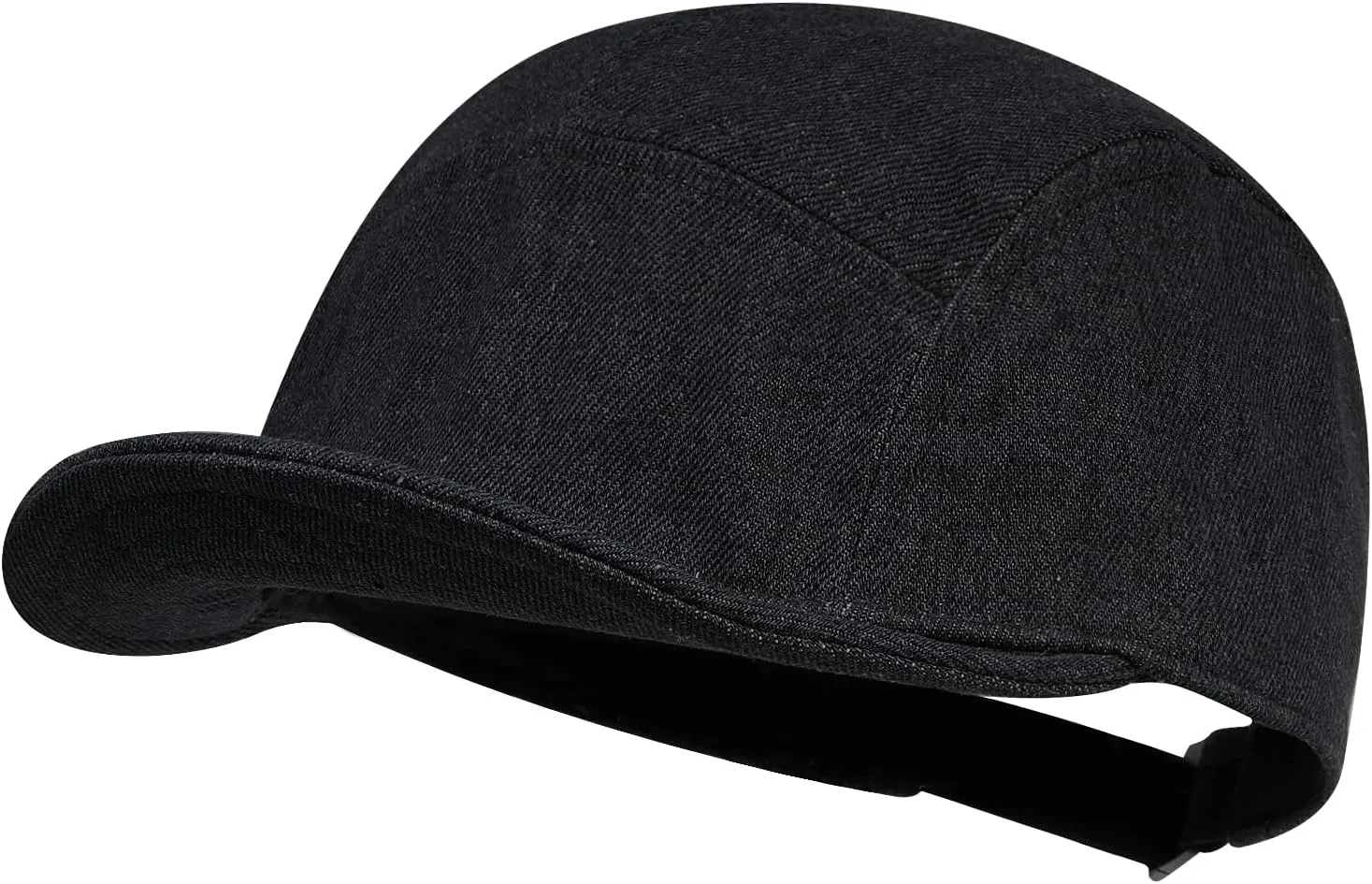 Croogo 5 Panel Baseball Cap Short Brim Caps Denim Cotton Trucker Hats Classic Cityboy Biker Board Cap Soft Flat Bill Dad Hats