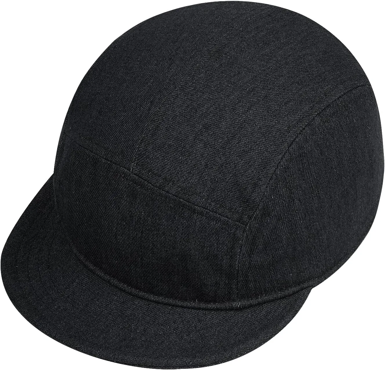 Croogo 5 Panel Baseball Cap Short Brim Caps Denim Cotton Trucker Hats Classic Cityboy Biker Board Cap Soft Flat Bill Dad Hats