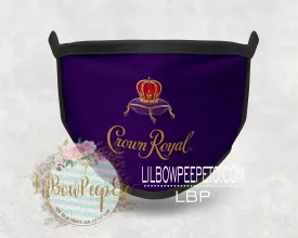 Crown Royal Whiskey Printed Mask