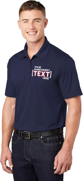 Custom Embroidered Moisture Wicking Performance Polo - Embroidery Collar Polo Shirts