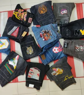 Custom handpick Embroidered jeans