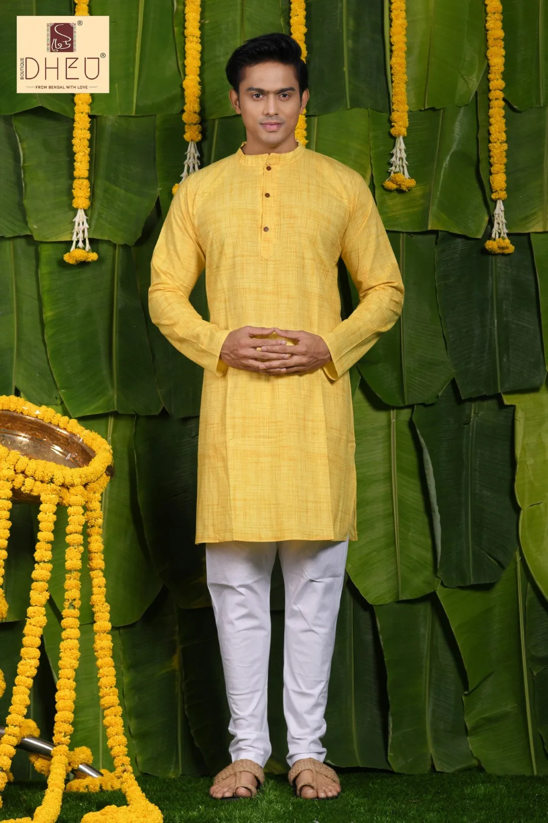 Dheu Pure Khadi Cotton Men's Kurta