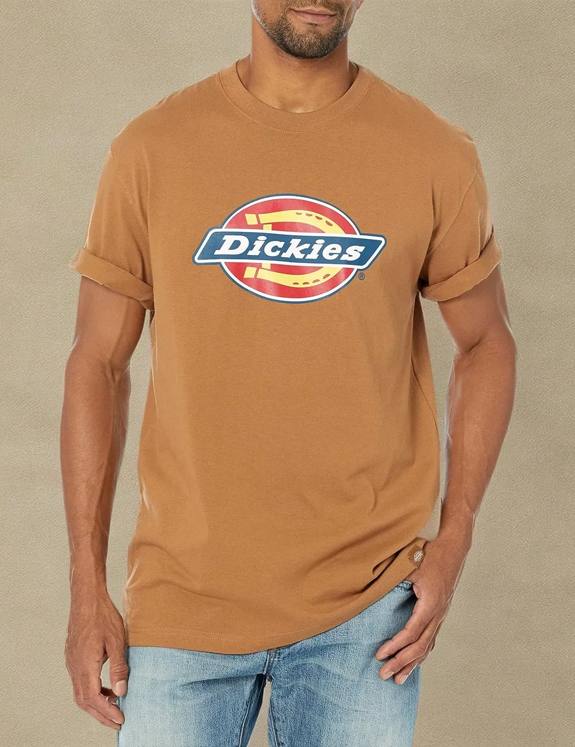 Dickies Men's Big & Tall Short Sleeve Tri-Color Logo Graphic T-Shirt