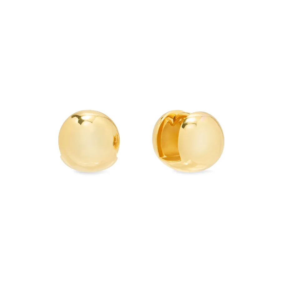 Dome Gold 11mm Earrings